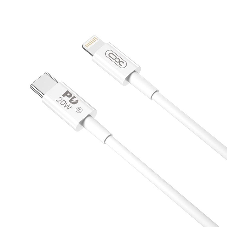 USB-C to Lightning Data and Charging Cable XO Design NB-Q189A, 20W, 1m, White