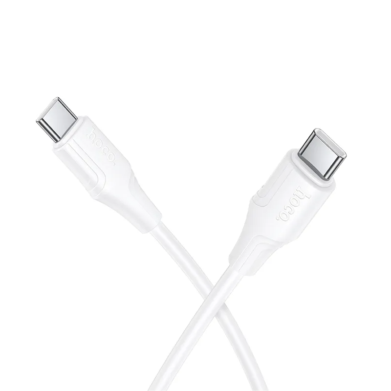 Podatkovni in polnilni kabel USB-C - USB-C HOCO X124, 60W, 1m, Bel