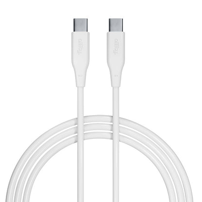 Kabel za podatke in polnjenje USB-C - USB-C Allity. AUC-02, 100W, 1m, Bel