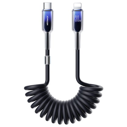Kabel za podatke in polnjenje USB-C - Lightning Joyroom S-A43 Crystal, 30W, 1.5m, črn