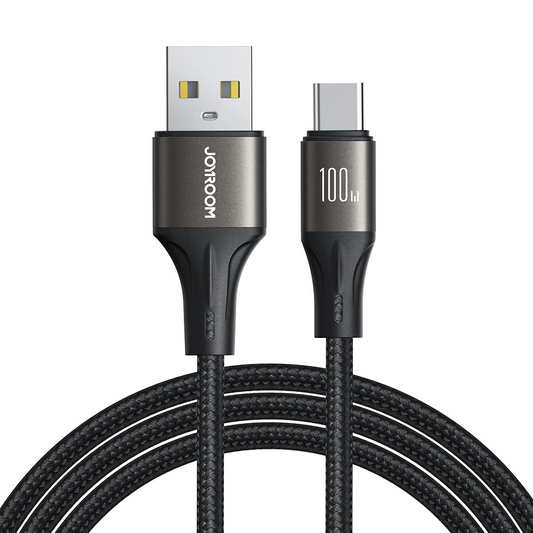 Kabel za podatke in polnjenje USB-A - USB-C Joyroom S-A25 Light-Speed, 100W, 1.2m, črn
