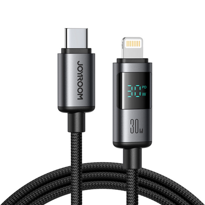 Kabel za podatke in polnjenje USB-C - Lightning Joyroom S-A16 Pro Prism Display, 30W, 1.2m, črn