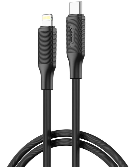 Kabel za podatke in polnjenje USB-C - Lightning XO Design NB-Q265A, 27W, 1m, črn