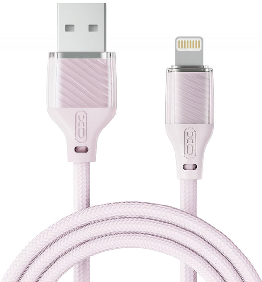 Kabel za podatke in polnjenje USB-A - Lightning XO Design NB291, 18W, 1m, Roza