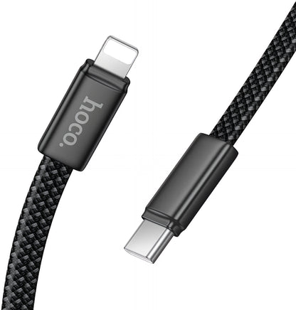 Kabel za podatke in polnjenje USB-C - Lightning HOCO X125, 30W, 1m, črn