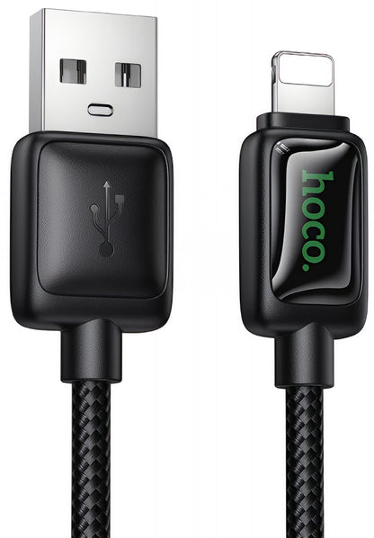 Kabel za podatke in polnjenje USB-A - Lightning HOCO U146, 12W, 1.2m, črn