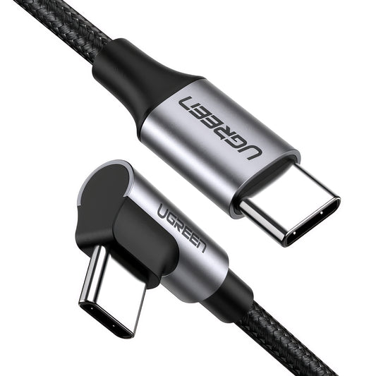 Kabel za podatke in polnjenje USB-C - USB-C UGREEN US255 Angled, 60W, 3m, Siv