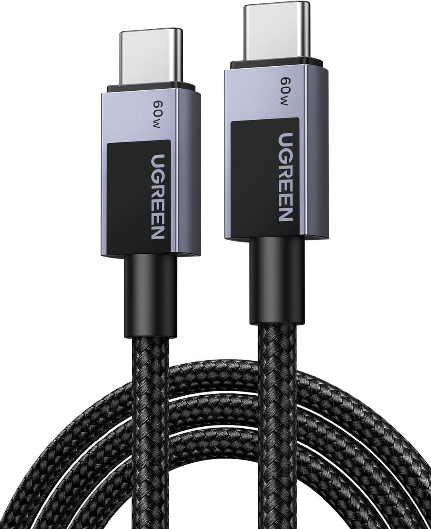 Kabel za podatke in polnjenje USB-C - USB-C UGREEN L524, 60W, 2m, Siv