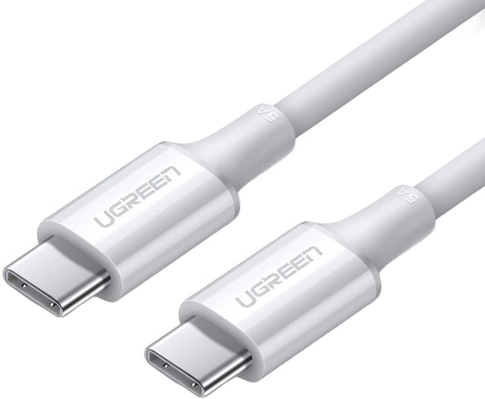 Kabel za podatke in polnjenje USB-C - USB-C UGREEN US300, 100W, 2m, Bel