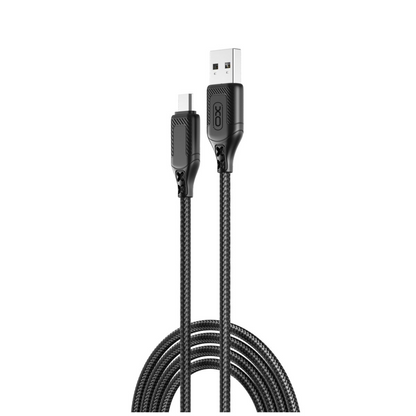 Kabel za podatke in polnjenje USB-A - microUSB XO Design NB235, 18W, 1m, črn