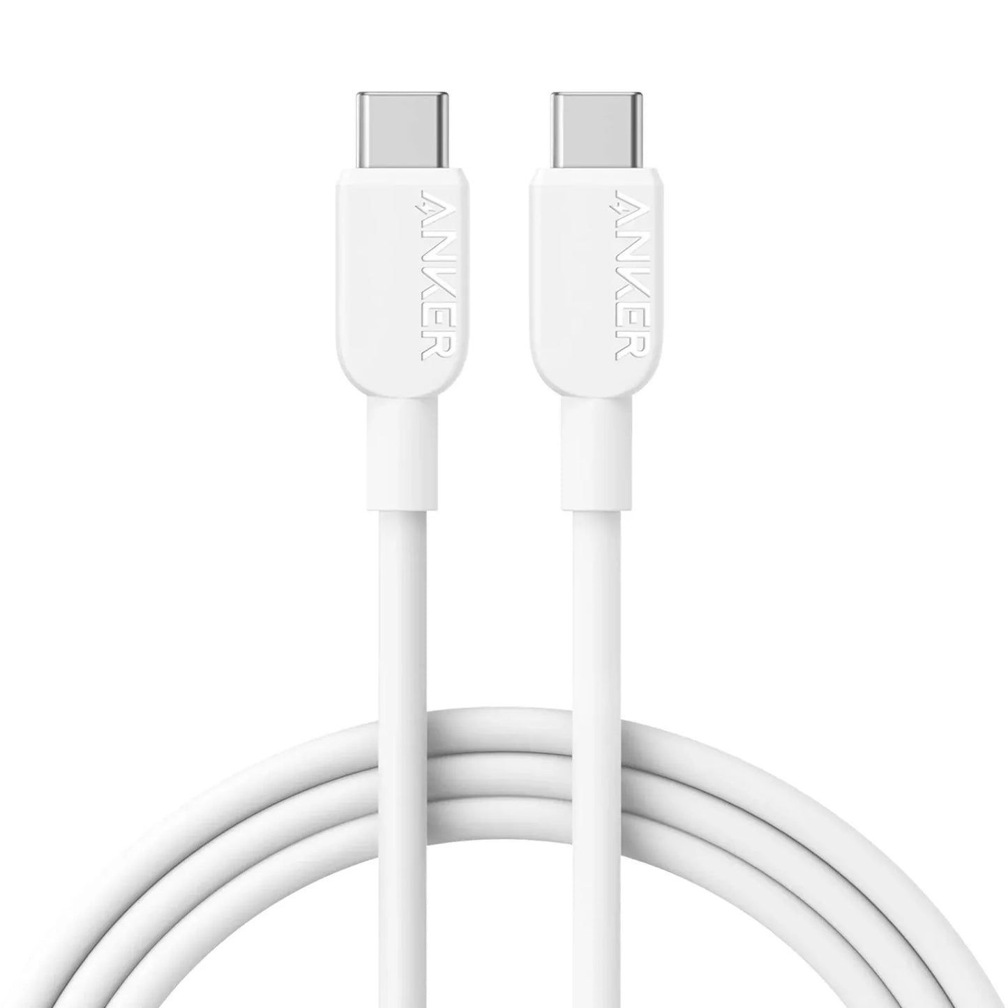 Kabel za prenos podatkov in polnjenje USB-C - USB-C Anker 310, 240W, 1.8m, Bel A81D6H21