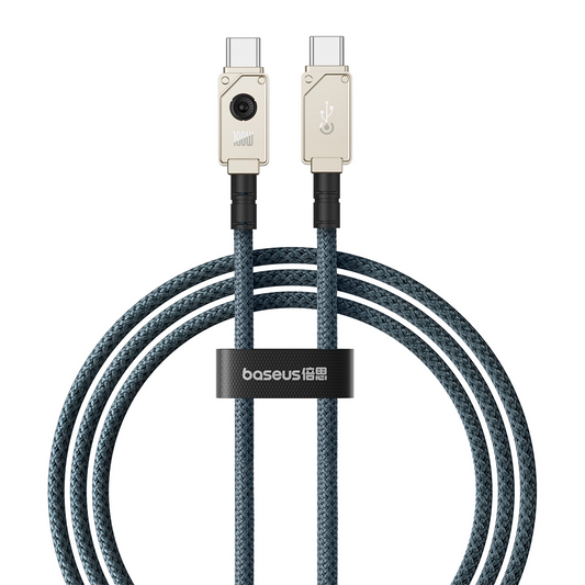 Kabel za podatke in polnjenje USB-C - USB-C Baseus Unbreakable, 100W, 2m, Bel P10355800221-01