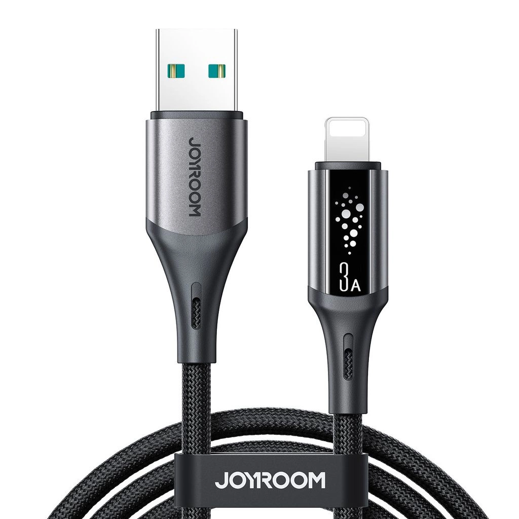 Kabel za podatke in polnjenje USB-A - Lightning Joyroom S-A60 StarTalk, 18W, 1.2m, črn