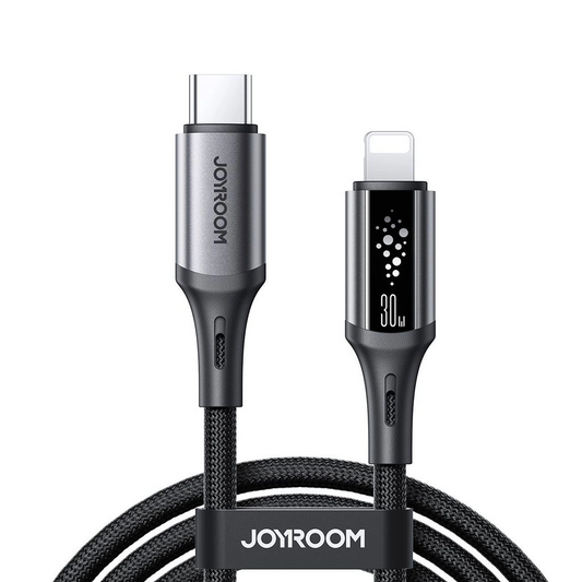 Kabel za podatke in polnjenje USB-C - Lightning Joyroom S-A60 StarTalk, 30W, 1.2m, črn