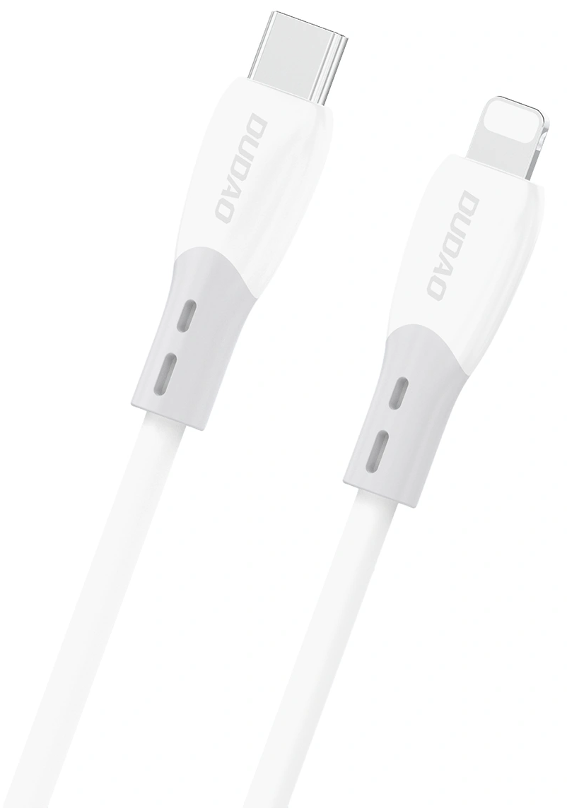 Kabel za podatke in polnjenje USB-C - Lightning Dudao L25SX, 30W, 1m, Bel