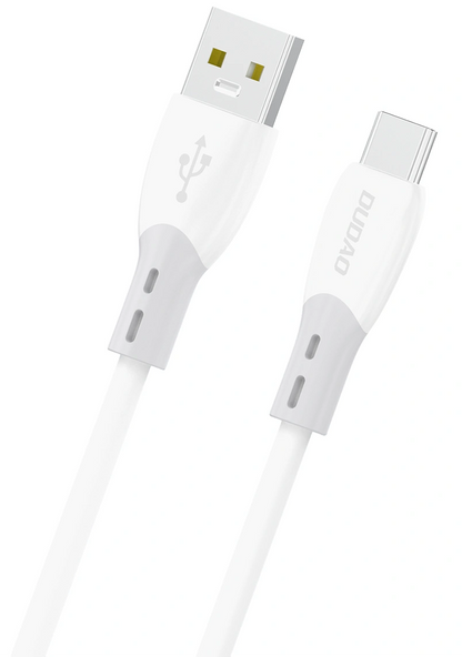 Kabel za podatke in polnjenje USB-A - USB-C Dudao L25ST, 100W, 1m, Bel
