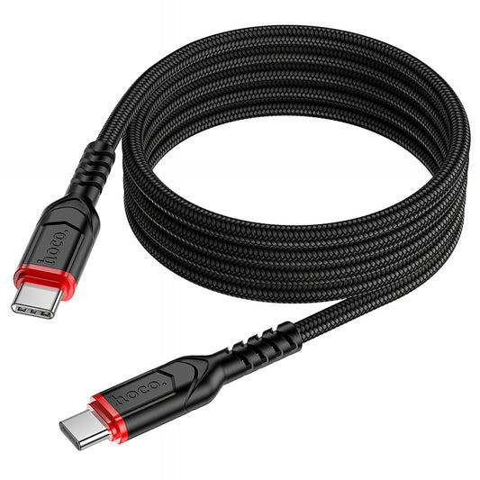 Kabel za podatke in polnjenje USB-C - USB-C HOCO X59 Victory, 60W, 1m, črn