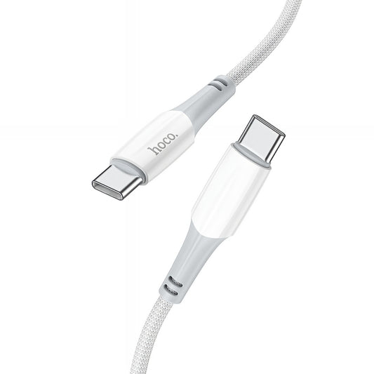 Kabel za podatke in polnjenje USB-C - USB-C HOCO X70, 60W, 1m, Bel