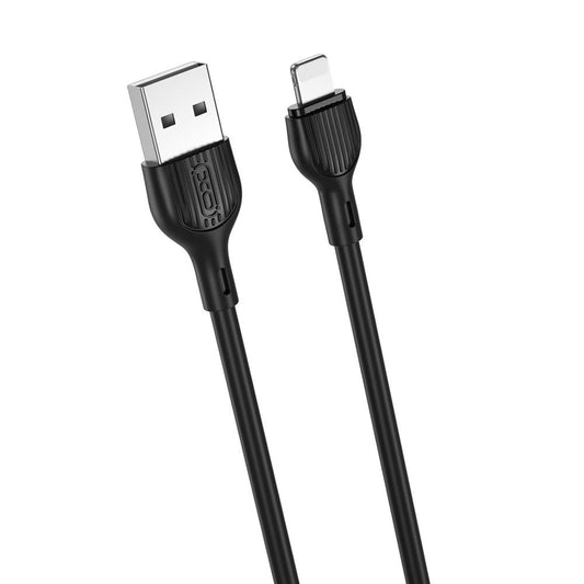 Podatkovni in polnilni kabel USB-A - Lightning XO Design NB200, 10W, 2m, črn