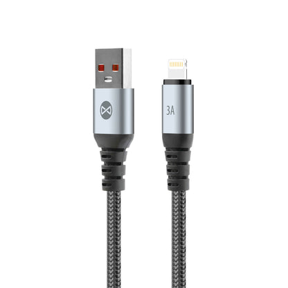 Kabel za podatke in polnjenje USB-A - Lightning Forever Braix, 18W, 1m, črn