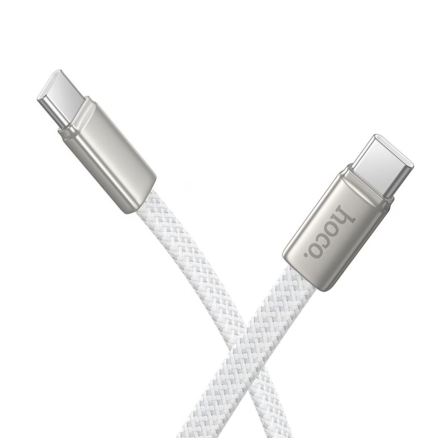 Kabel za podatke in polnjenje USB-C - USB-C HOCO X125, 60W, 1m, Bel