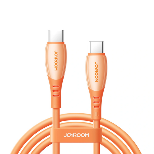 Kabel za podatke in polnjenje USB-C - USB-C Joyroom S-A59 Vibrant, 60W, 1.2m, Oranžen
