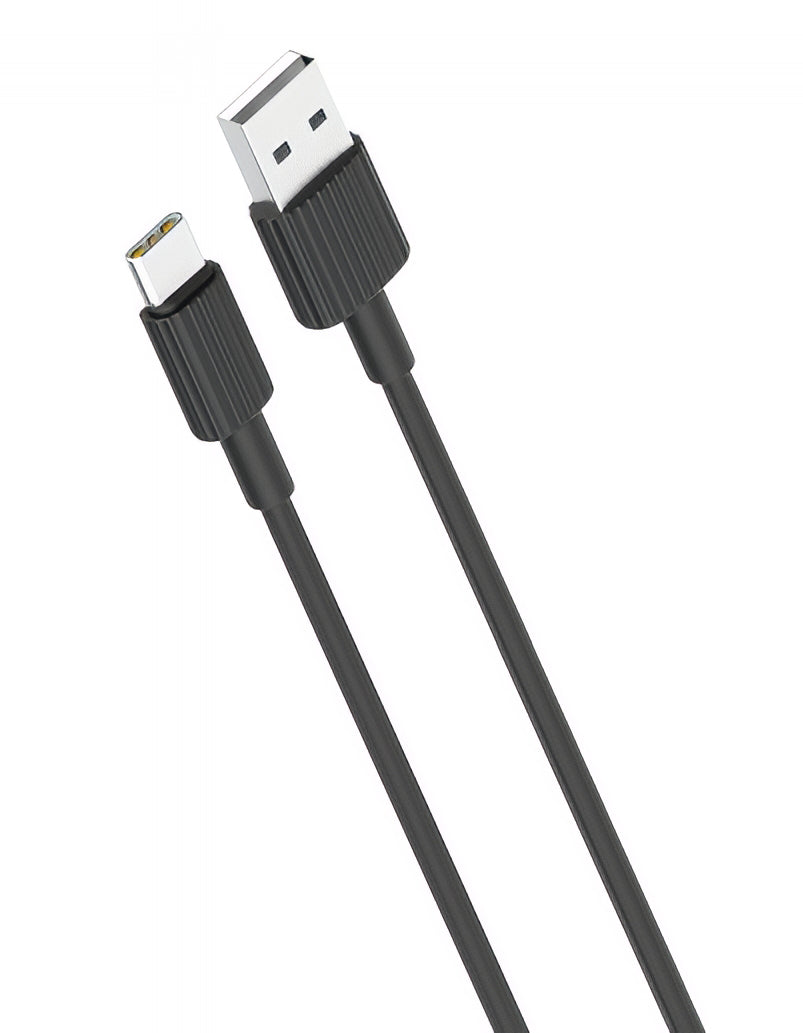 Podatkovni in polnilni kabel USB-A - USB-C XO Design NB156, 18W, 1m, črn