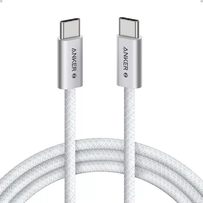 Kabel za prenos podatkov in polnjenje USB-C - USB-C Anker Zolo, 240W, 1.8m, Bel A8060H22