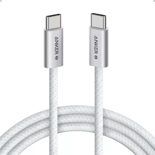 Kabel za prenos podatkov in polnjenje USB-C - USB-C Anker Zolo, 240W, 1.8m, Bel A8060H22