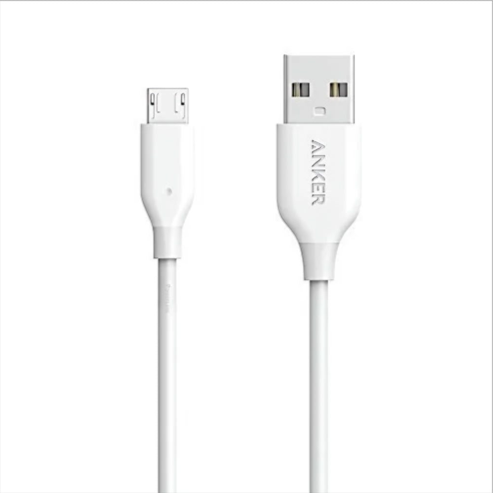 Data and Charging Cable USB-A to microUSB Anker PowerLine, 18W, 1m, White A8132H21