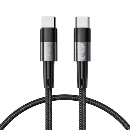 USB-C podatkovni in polnilni kabel - USB-C Tech-Protect Ultraboost, 100W, 0,25 m, siva