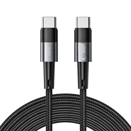 USB-C podatkovni in polnilni kabel - USB-C Tech-Protect Ultraboost, 100W, 3m, siva