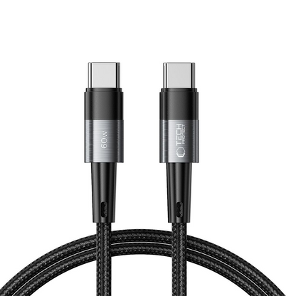 USB-C podatkovni in polnilni kabel - USB-C Tech-Protect Ultraboost, 60W, 1m, Siva