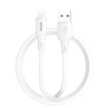 Podatkovni in polnilni kabel USB-A - Lightning BWOO X329L, 15W, 1m, bel