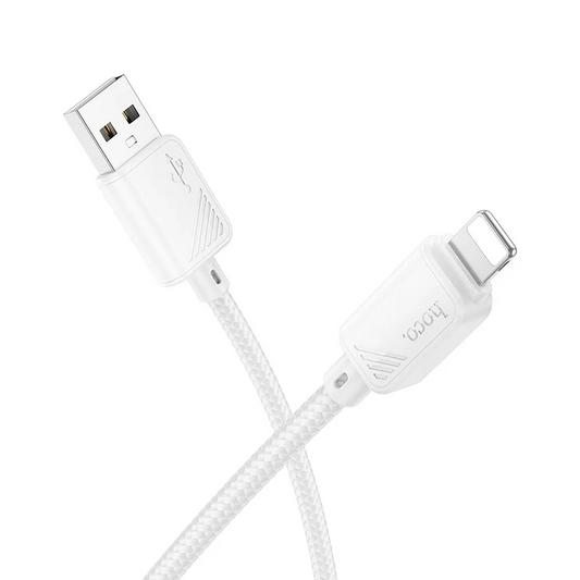 Podatkovni in polnilni kabel USB-A - Lightning HOCO X113, 18W, 1m, bel