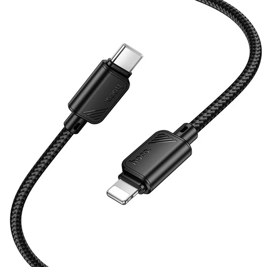 USB-C na Lightning podatkovni in polnilni kabel HOCO X113, 27W, 1m, črn