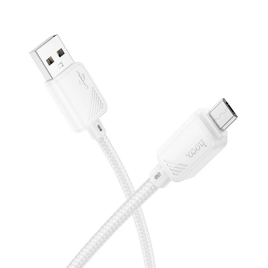 USB-A na microUSB podatkovni in polnilni kabel HOCO X113, 18W, 1m, bel
