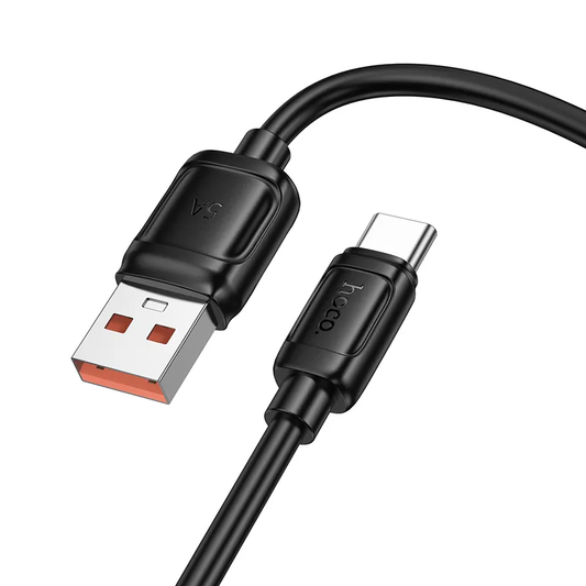 Podatkovni in polnilni kabel USB-A - USB-C HOCO X115, 100W, 1m, črn