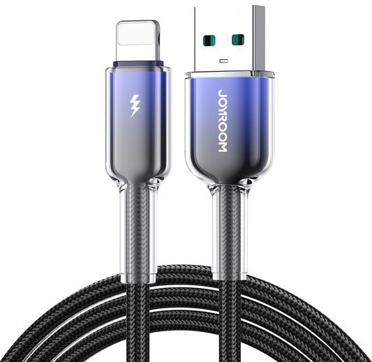 USB-A - Lightning podatkovni in polnilni kabel Joyroom S-A42, 18W, 1,2 m, črn
