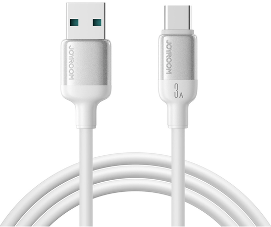 USB-A - USB-C podatkovni in polnilni kabel Joyroom S-A62 Lively, 18W, 1,2 m, bel