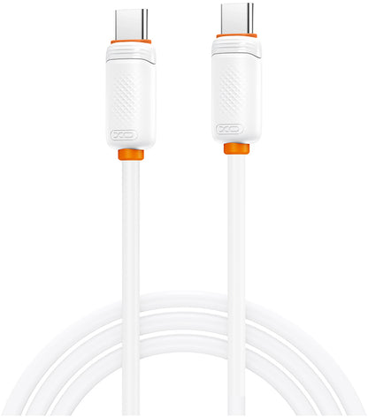 Podatkovni in polnilni kabel USB-C - USB-C XO Design NB-Q302B, 60W, 1m, bel