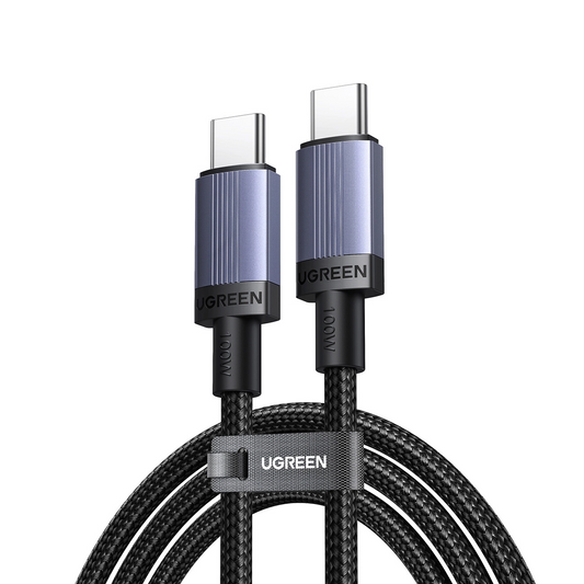 Podatkovni in polnilni kabel USB-C - USB-C UGREEN, 100W, 2m, črn