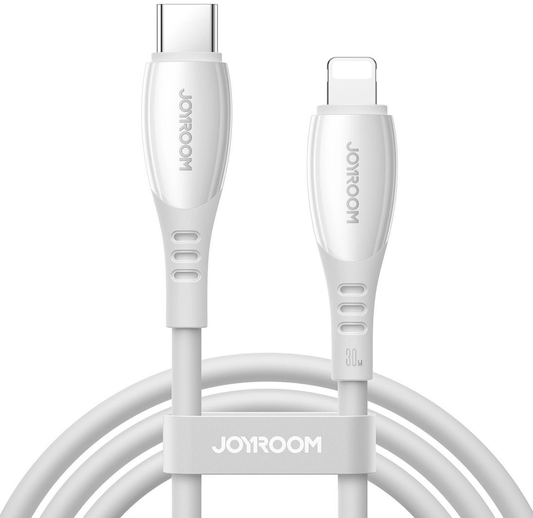 USB-C - Lightning podatkovni in polnilni kabel Joyroom S-A59 Vibrant, 30W, 1,2 m, bel