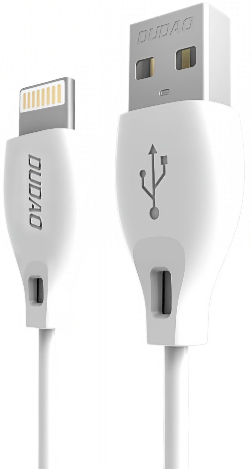 USB-A - Lightning podatkovni in polnilni kabel Dudao L4L, 18W, 1m, bel