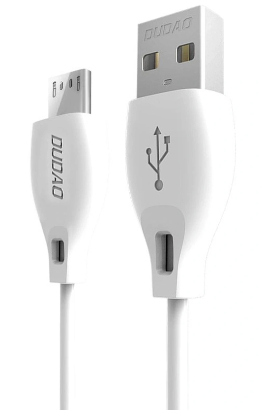 Podatkovni in polnilni kabel USB-A - microUSB Dudao L4M, 18W, 1m, bel