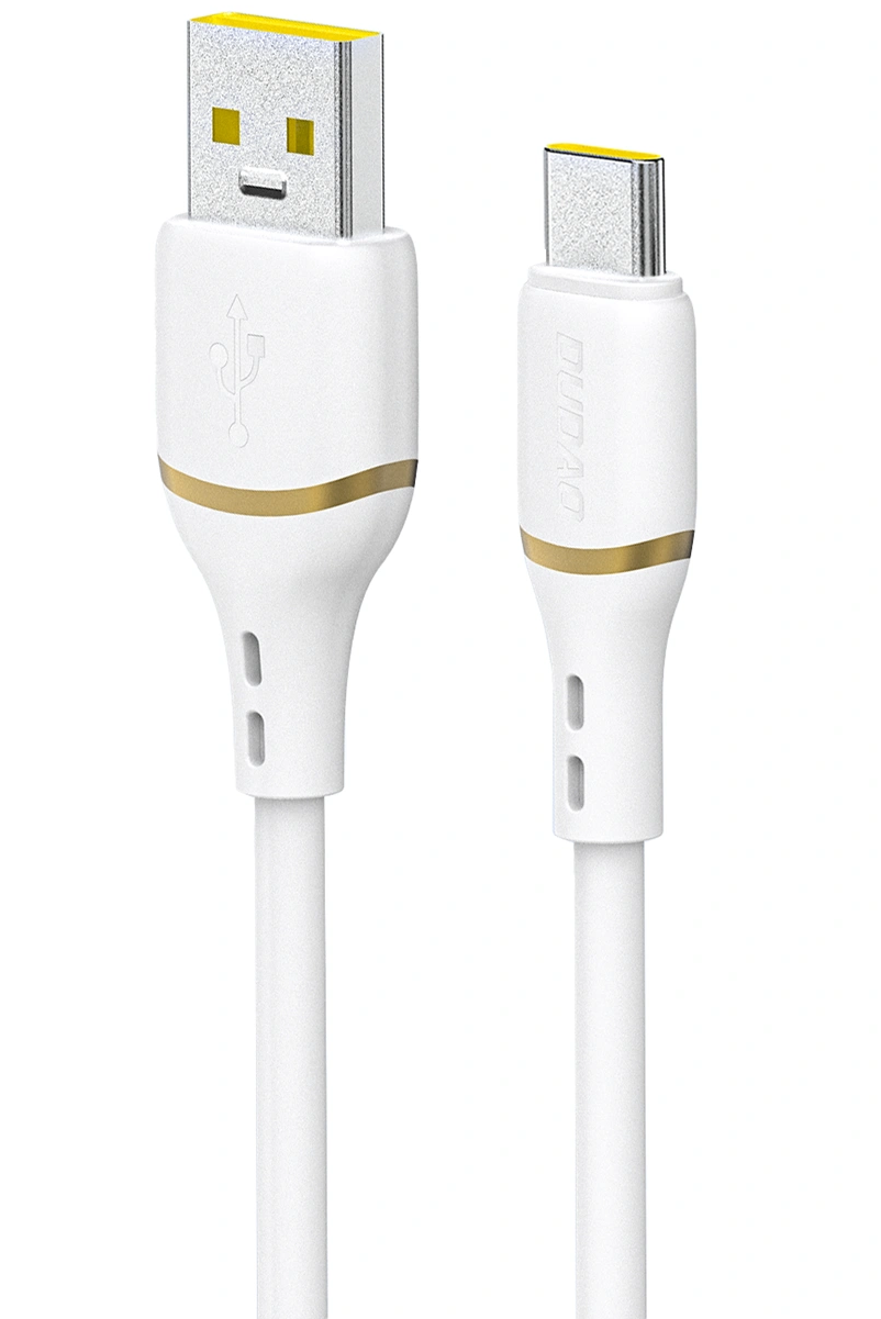 Podatkovni in polnilni kabel USB-A - USB-C Dudao L25T, 100W, 1m, bel