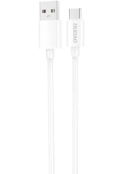 USB-A - USB-C podatkovni in polnilni kabel Dudao L4ST, 100W, 1m, bel