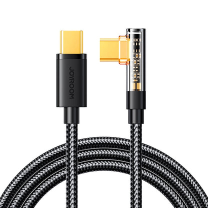 Kabel za podatke in polnjenje USB-C - USB-C Joyroom S-CC100A6 Angled, 100W, 1.2m, črn