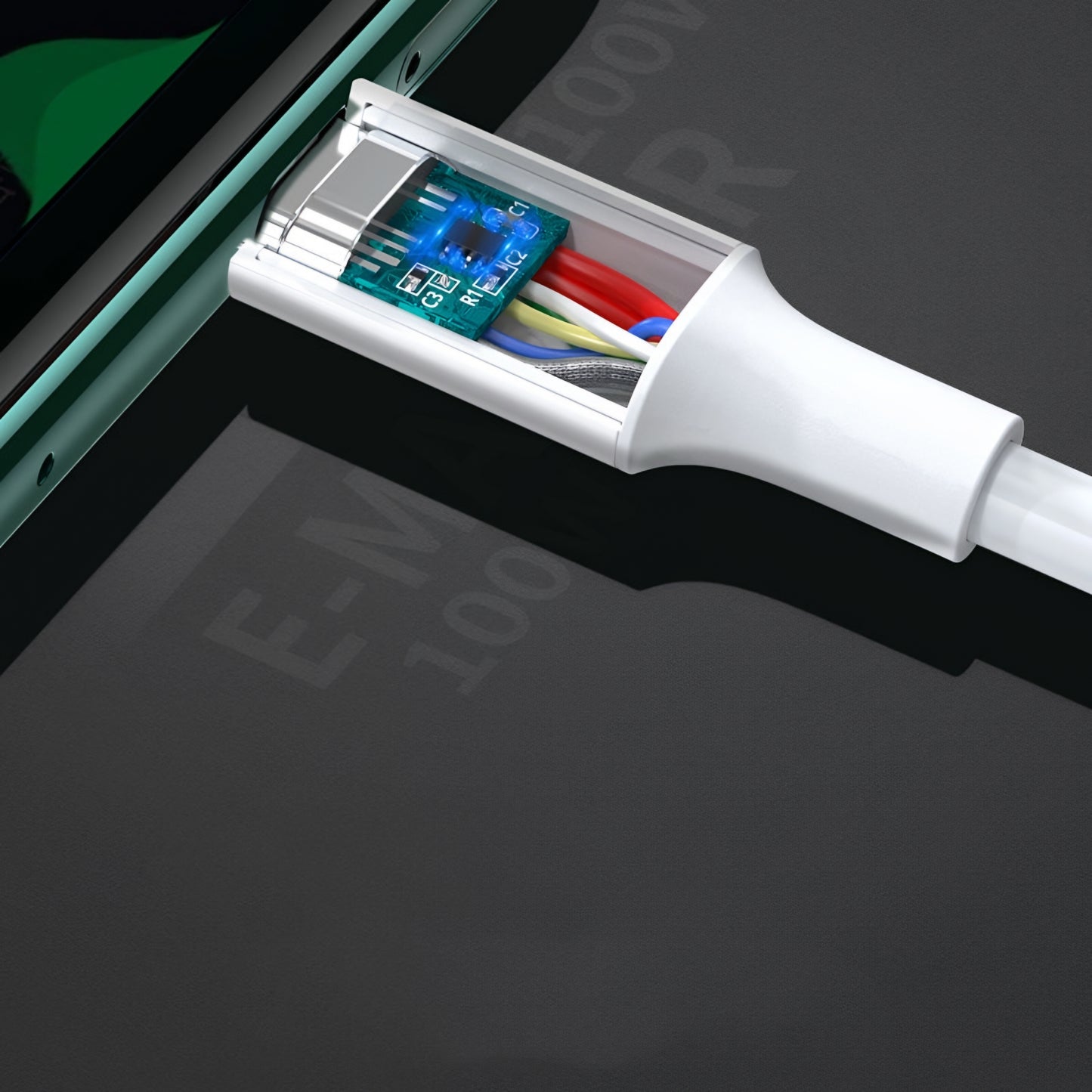 Kabel za podatke in polnjenje USB-C - USB-C UGREEN US300, 100W, 2m, Bel