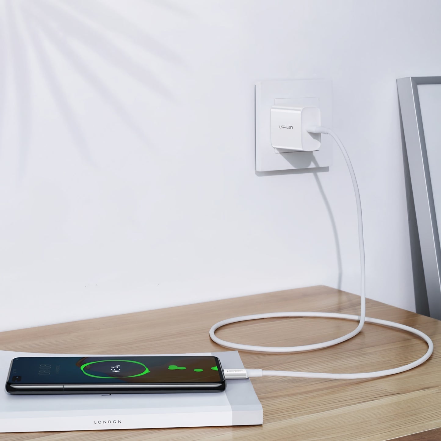Kabel za podatke in polnjenje USB-C - USB-C UGREEN US300, 100W, 2m, Bel